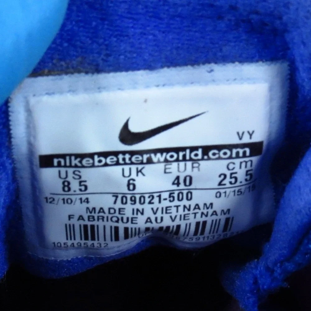 Nike Flex 2015 RN Women Running Shoes Size 8.5 Athletic Training Blue Pink Mesh